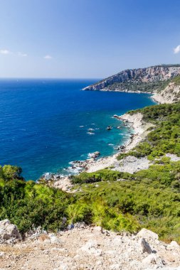 Güzel Akdeniz manzarası. Türkiye 'de sonbahar. Bay 'in manzarası, Likya