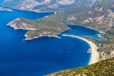 Güzel Akdeniz manzarası. Türkiye 'de sonbahar. Bay 'in manzarası, Likya