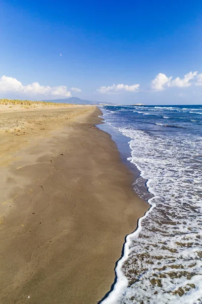 Praia Longa Selvagem Turquia Mar Patara Likya Way Caminhadas — Fotografia de Stock