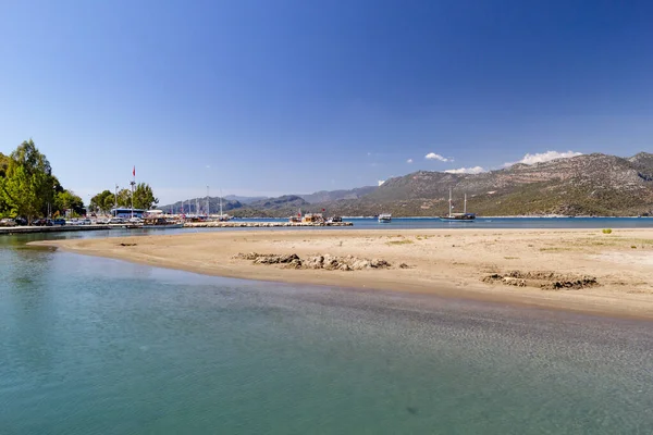 Hermoso Paisaje Mediterráneo Otoño Turquía Vista Bahía Likya — Foto de Stock