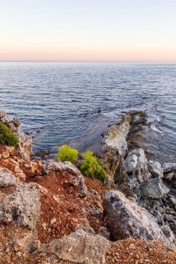 Güzel Akdeniz manzarası. Türkiye 'de sonbahar. Bay 'in manzarası, Likya