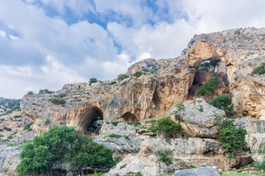 Paleochora yakınlarındaki dağların güzel manzarası, Girit