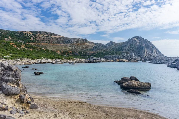 Hermosa Vista Bahía Cerca Paleochora Creta — Foto de Stock