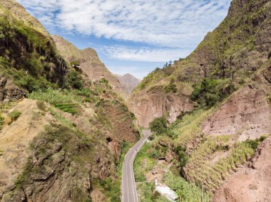 Santo Antao Adası 'ndaki dağlar, Cabo Verde