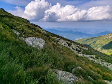 İki bin metre yükseklikte Karpatlar 'da boya.