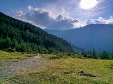 İki bin metre yükseklikte Karpatlar 'da boya.