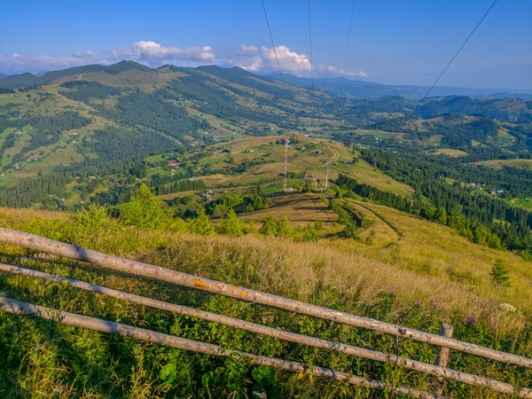 Reisen Und Leben Den Karpaten Karpatendörfer Wälder Flüsse Sonnenauf Und — Stockfoto