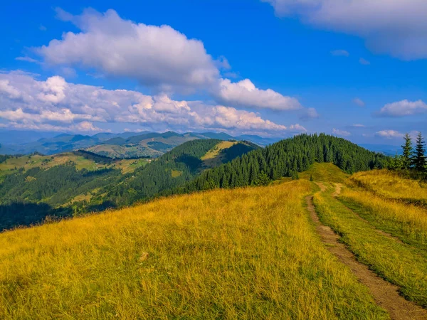 Reisen Und Leben Den Karpaten Karpatendörfer Wälder Flüsse Sonnenauf Und — Stockfoto