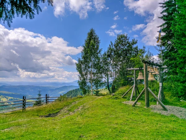 Reisen Und Leben Den Karpaten Karpatendörfer Wälder Flüsse Sonnenauf Und — Stockfoto