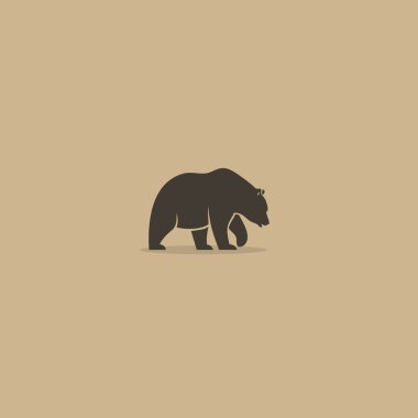 Grizzly bear sign clipart