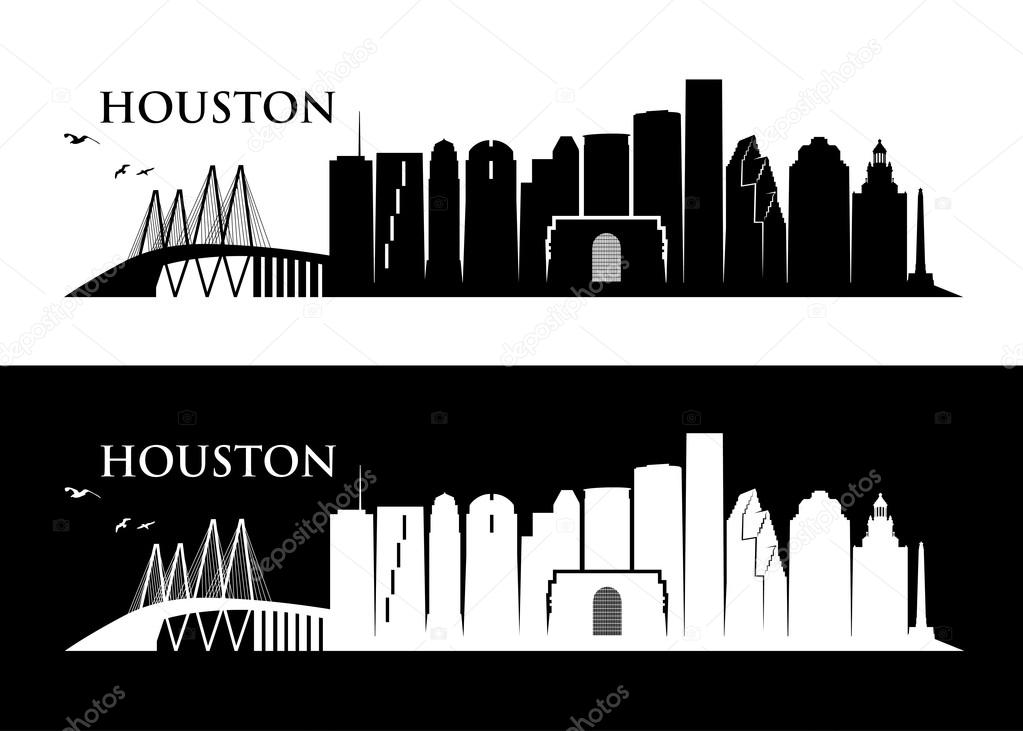 Houston skyline illustration