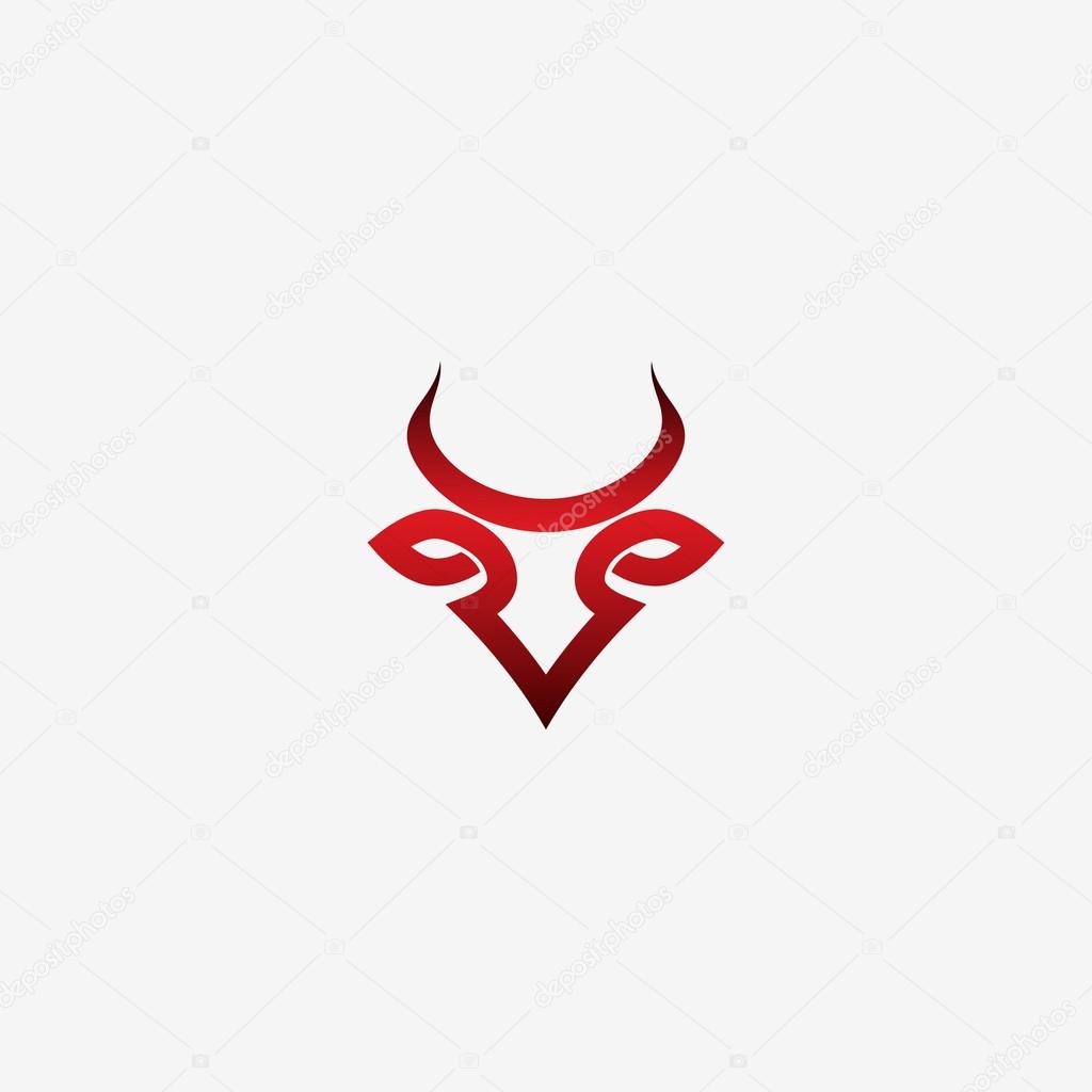 Bull red symbol