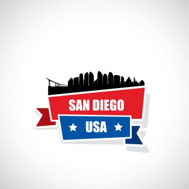 San diego cityscape afiş