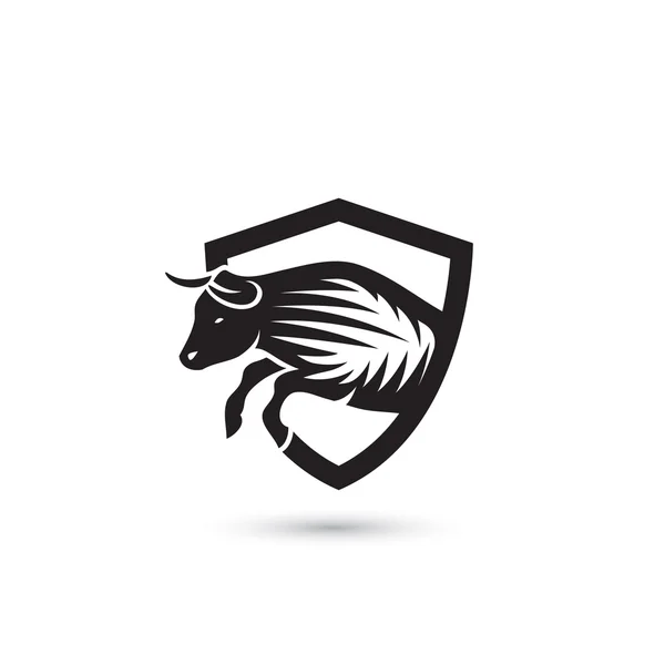 Illustrazione simbolo Bull — Vettoriale Stock