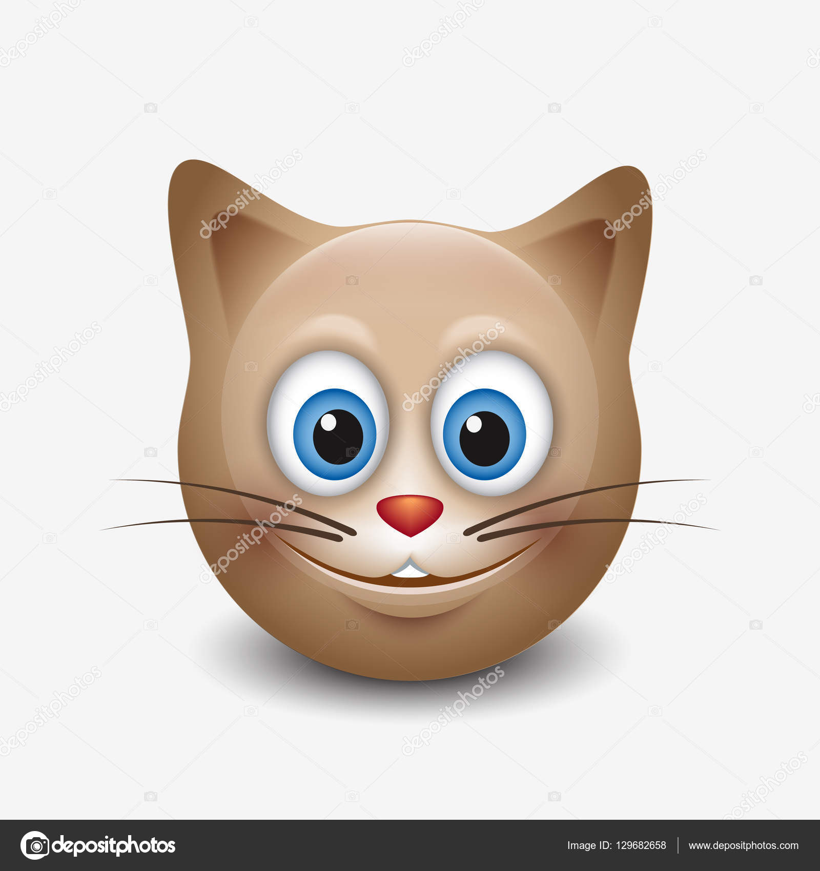 Angry Cat Emoticon Emoji Smiley Vector Illustration Stock Illustration -  Download Image Now - iStock