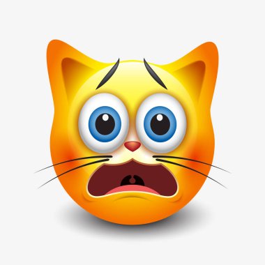 korkmuş kedi emoji