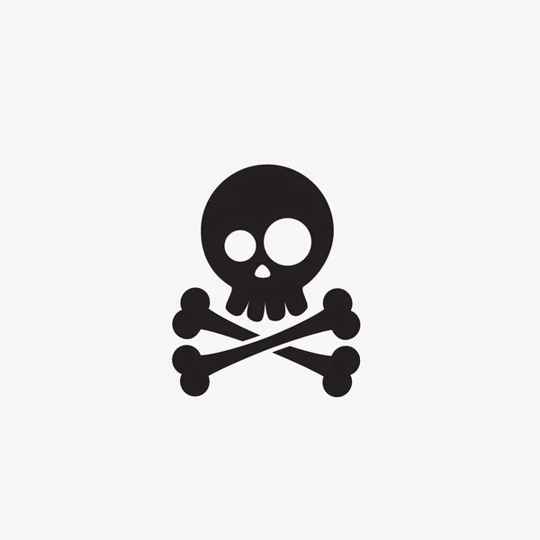 Pirate skull and crossbones — Stockvector