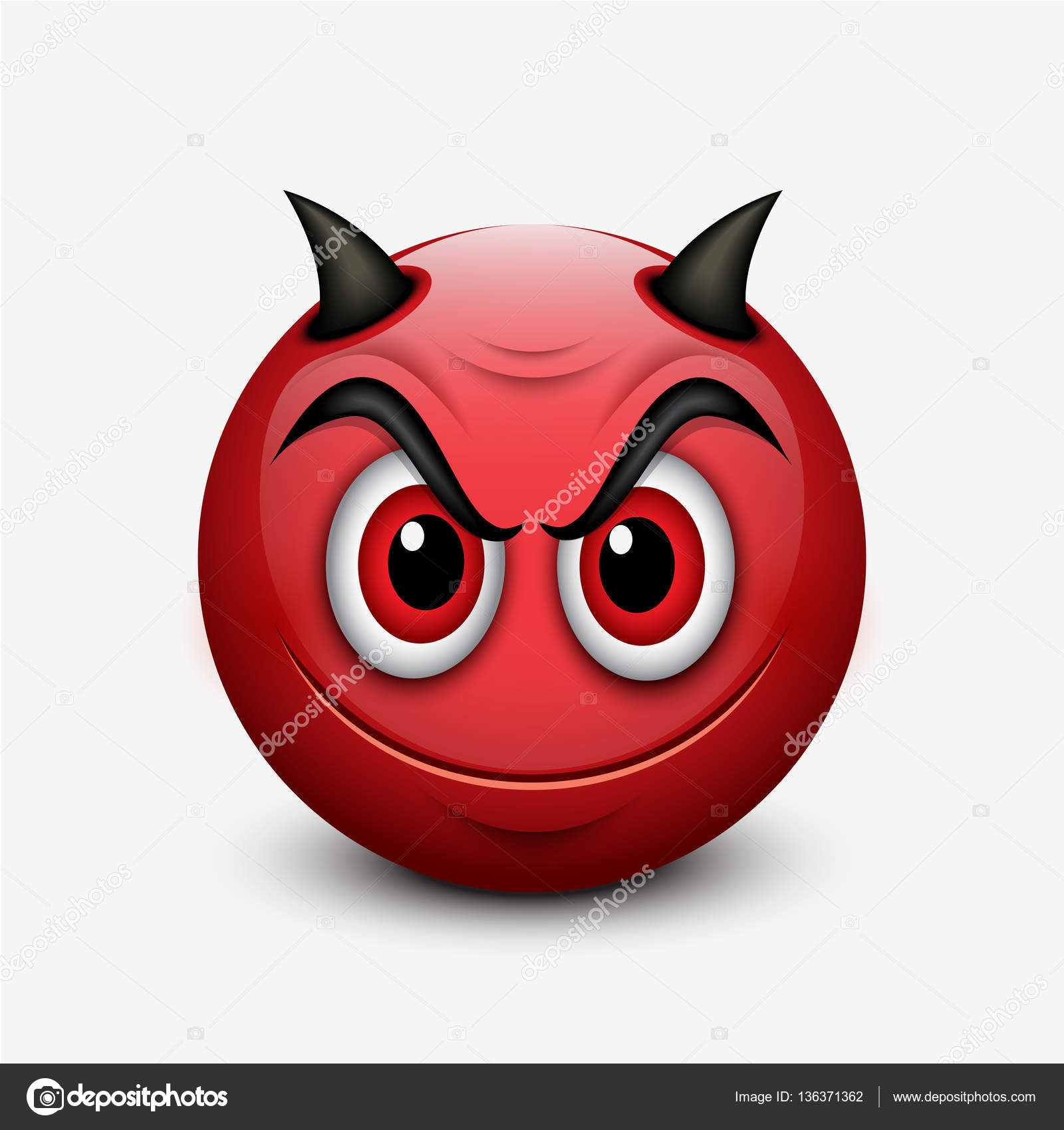 Angry Cat Emoticon Emoji Smiley Vector Illustration Stock