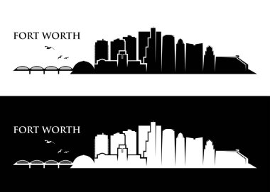 Fort Worth skyline clipart