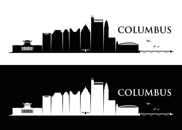 Columbus, ohio Panorama — Stockový vektor