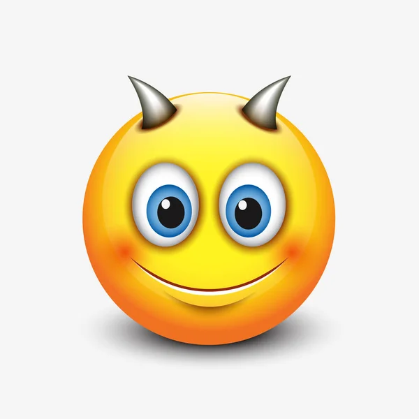 Carino emoticon segno — Vettoriale Stock