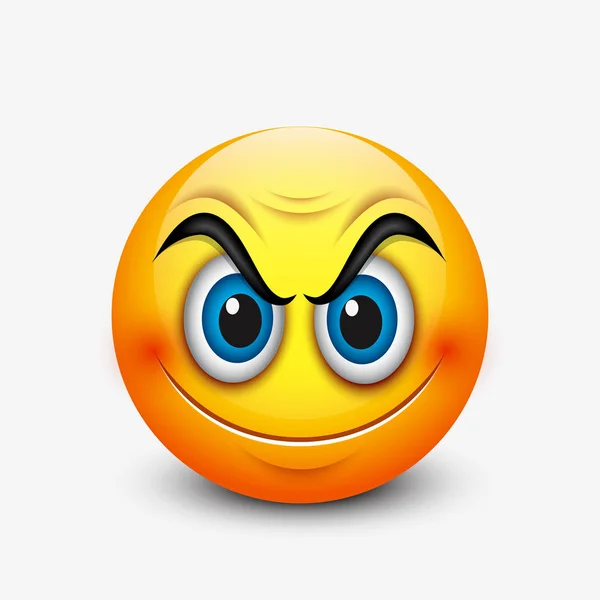 Carino emoticon segno — Vettoriale Stock