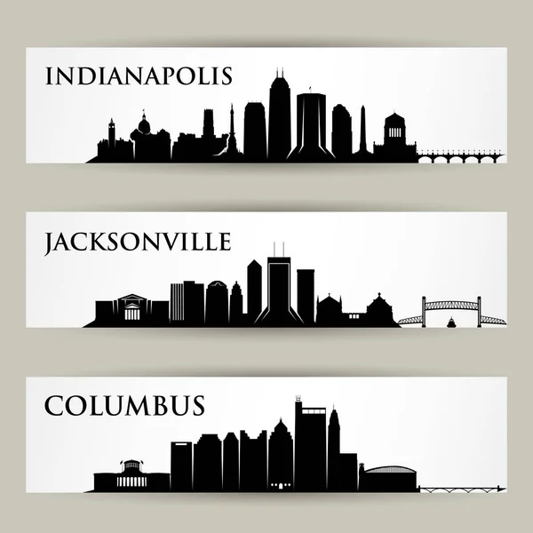 Conception des villes skyline — Image vectorielle