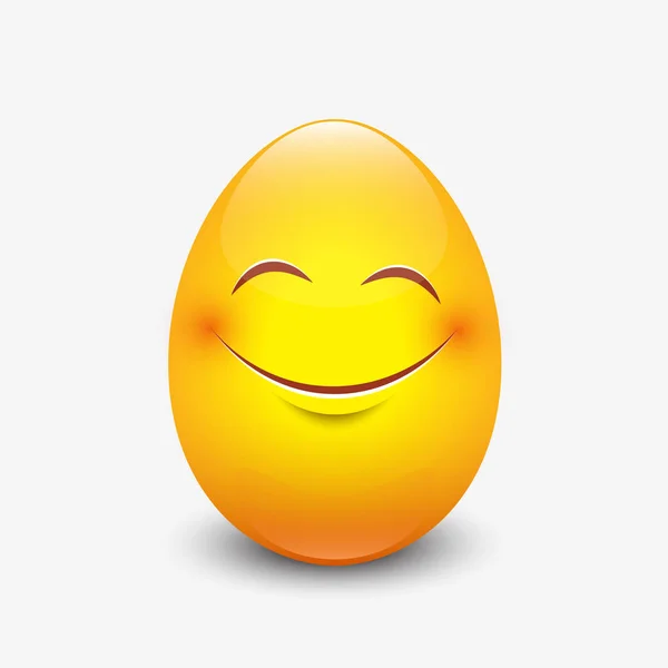 Signe smiley oeuf mignon — Image vectorielle