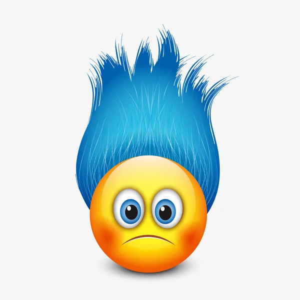 Peludo troll emoticon —  Vetores de Stock