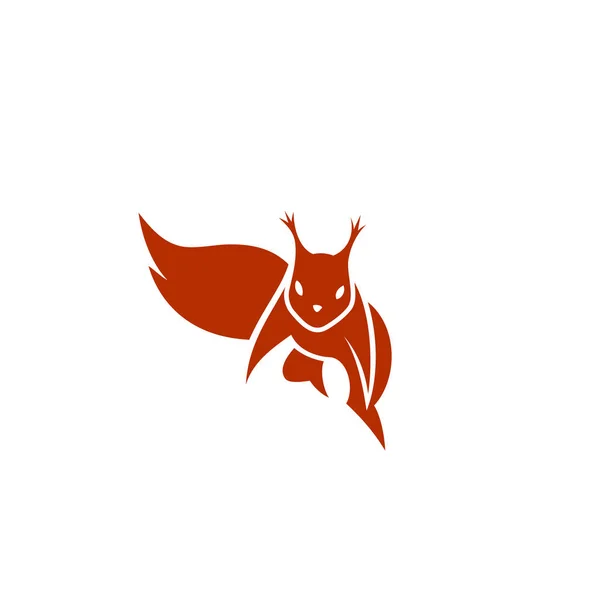 Білка простий логотип — стоковий вектор