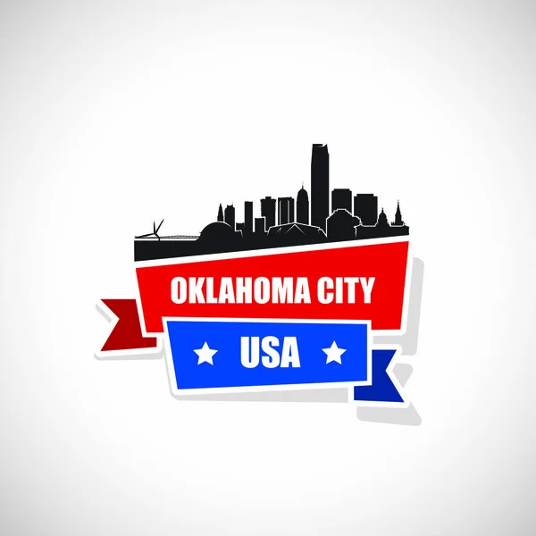 Oklahoma City skyline — Wektor stockowy