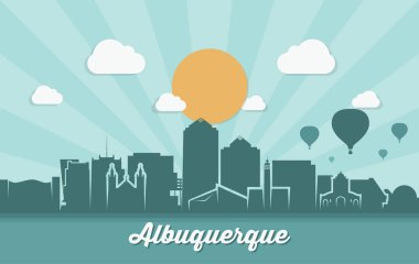 Albuquerque manzarası afiş 