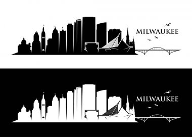 Milwaukee skyline banners  clipart