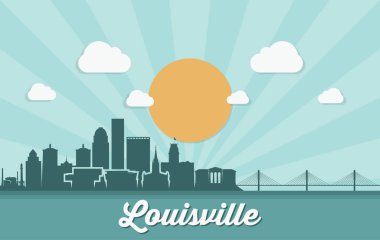 Louisville manzarası - Kentucky