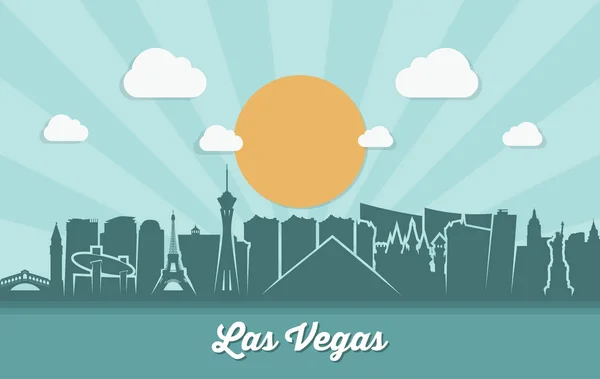 Las Vegas skyline banner — Stockvector