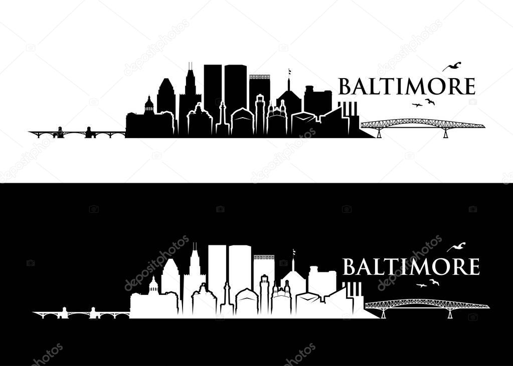 Baltimore skyline banners - Maryland 