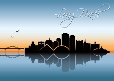 Long Beach manzarası - California