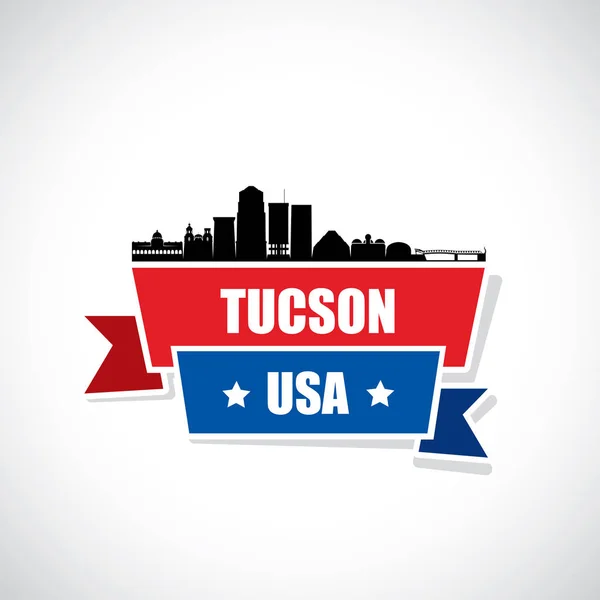 Tucson skyline - Arizona — Stock Vector