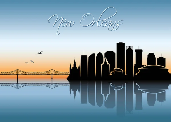 New Orleans skyline de la ville — Image vectorielle