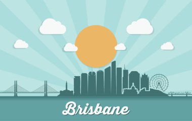 Brisbane manzarası - Avustralya 