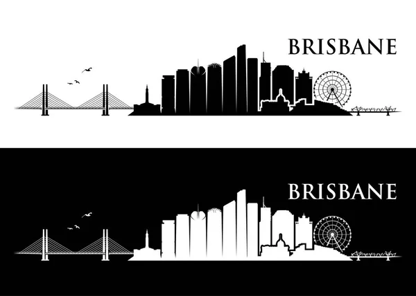 Brisbane skyline - Austrália —  Vetores de Stock