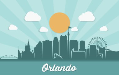 Orlando skyline - Florida  clipart