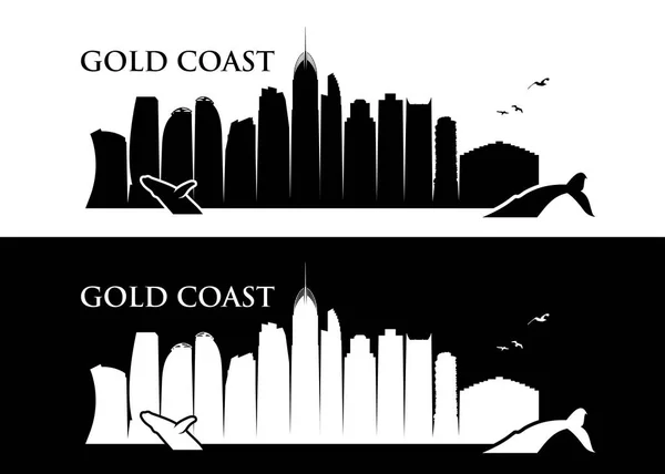 Skyline Gold Coast — Stock Vector