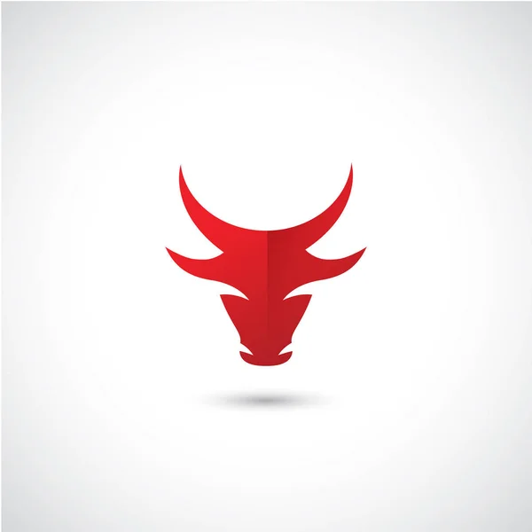 Plaque plate Bull — Image vectorielle