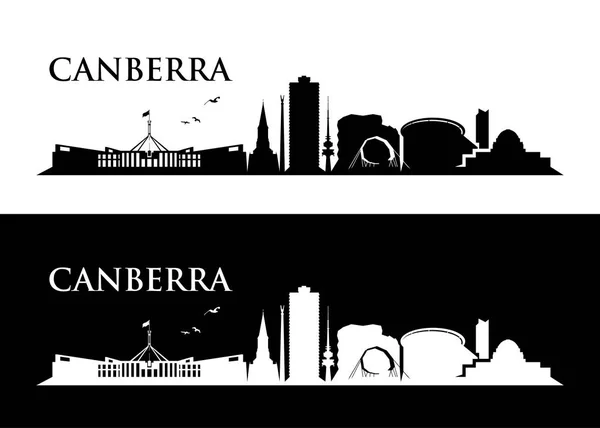De skyline van Canberra - Australië — Stockvector
