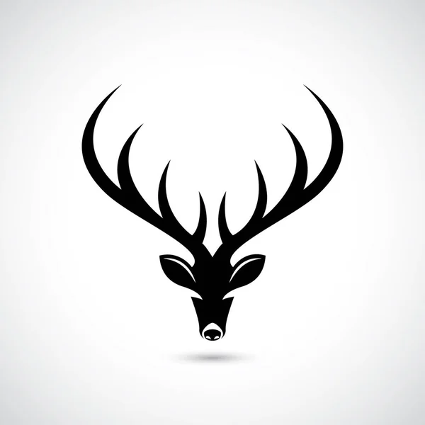 Symbole plat cerf — Image vectorielle