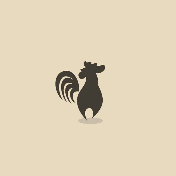 Icona astratta del gallo — Vettoriale Stock