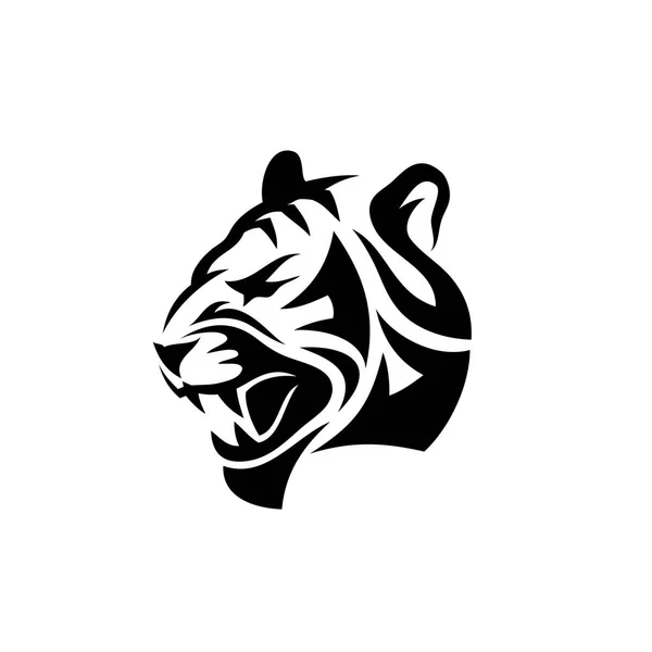 Tatouage de tigre abstrait — Image vectorielle