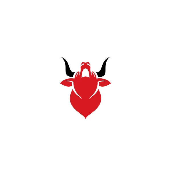 Býk, kráva ikonu — Stockový vektor