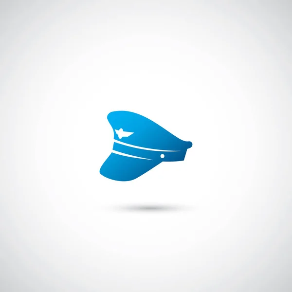 Pilot hat illustration — Stockvector